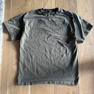 Vintage Split Skateboard T Shirt Mens XL Green Graphic Skate Grunge Y2K 90s Rare